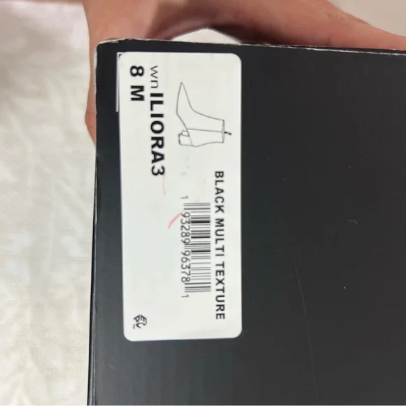 Nine West Black and Snake Print Boots with Bag - Picture 12 of 12